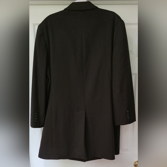 Kenneth Cole New York Men's Charcoal Gray/Black Wool Peacoat Trenchcoat Size 46R - Picture 5 of 11